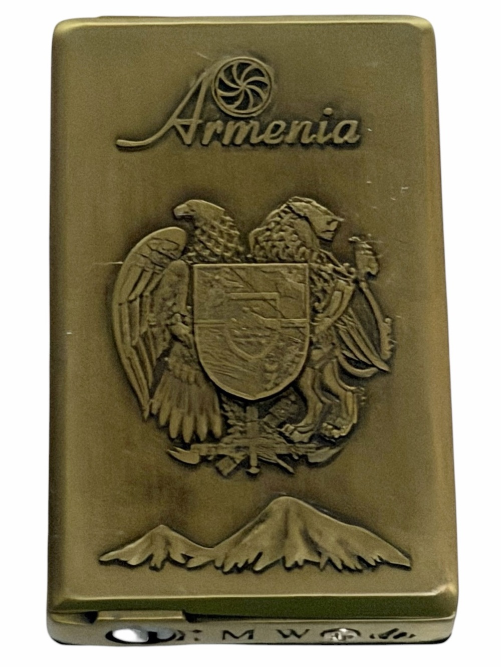 Lighter Souvenir Brass Armenian coat of arms & Mount Ararat